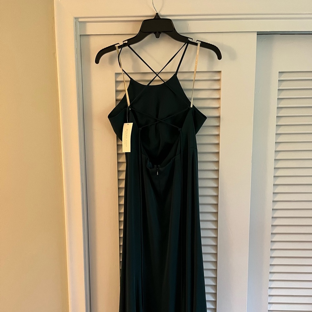 Jenny Yoo Naomi Dress in Emerald - Picture 4 of 6